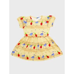 ME N MY Print Puff Sleeve Fit & Flare Dress-picture-45