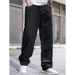 me Queen Men Wide Leg Mid-Rise Cotton Jeans-picture-29