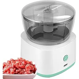 Meat Grinders, Electric Chopper, Mini Food Processor, Meat Grinder, Mini Chopper for Meat, Vegetables and Fruits, 3 Sharp Blades (1Pcs)-picture-25