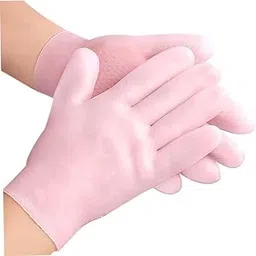 MEBVON Silicone Moisturizing Gloves Spa Gel Hydrating Gloves Women's Hand Care Gloves, Anti Slip Aloe Lotion Gloves for Repairing Dry Hand, Calluses-picture-45