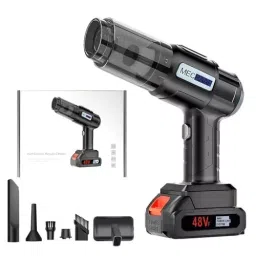 MECRAAF 3-in-1 Mini Vacuum Cleaner / Compressed Air Duster / Air Blower Kit Brushless Motor HEPA Filter 48 V Black, 7 IN 1-picture-16