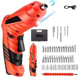 MECRAAF Cordless Electric Screwdriver with Kit 4.2 V LED Light In Build 1800 mAh Battery, 42PC SET-picture-30