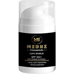 MEDHZ ESSENTIALS Lumi Shield SPF 50+ Sunscreen | Blue Light Protection | Broad Spectrum with Carrot & Papaya | Protects Skin from UVA UBA Rays and Harmful Blue Light | 50 ml-picture-31