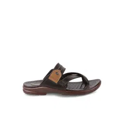 MediFeet Men's Brown Cross Strap Sandals-picture-13