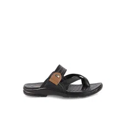 MediFeet Men's Pitch Black Cross Strap Sandals-picture-47