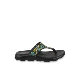 MediFeet Women's V-Flora Black Thong Sandals-picture-37