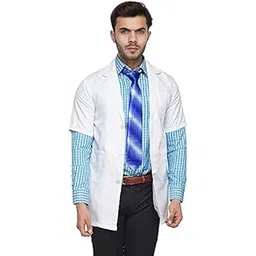 medifiber ™ Unisex Polycotton Half Sleeves Lab Coat Wrinkle Resistant-picture-32