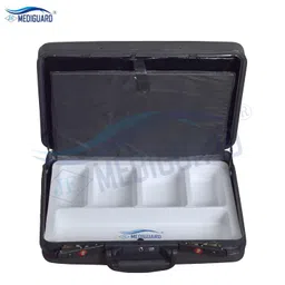 mediguard Doctor Briefcase Bag With Organised Space For Keeping Medical Equipment Used In Clinics Size : 44Cm X 32Cm X 12Cm, Black image 4