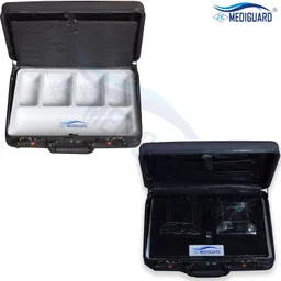 mediguard Doctor Briefcase Bag With Organised Space For Keeping Medical Equipment Used In Clinics Size : 44Cm X 32Cm X 12Cm, Black image 2