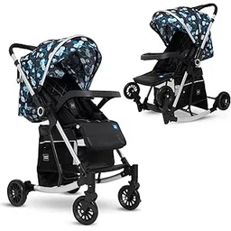 Mee Mee Dream Rocker Baby Stroller | With Rocking Feature For Newborns &Toddlers (0-3 Years) | 5-Point Safety Harness, 3 Adjustable Seat Positions, 360° Swivel Wheels,Reversible Handlebar, Large Storage Basket-picture-10