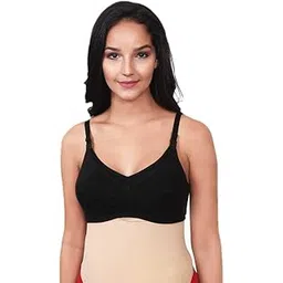 Mee Mee Women's 4 Ways Lycra Maternity Bra | Adjustable Straps, Non-Padded, Non-Wired Nursing Bra | Full Cup Feeding Bra | Post Pregnancy Easy to Breastfeed | Black-picture-13