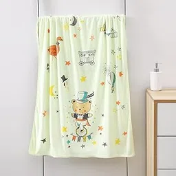 Mee Mee Micro Fiber Baby Bath Towel for New Born | Wash Cloth, Quick Absorbent, Extra Soft Cotton Towels for Kids/Toddlers/Infants/Babies, Pack of 1, Yellow 70X110 CM-picture-24