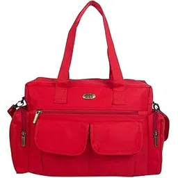 Mee Mee Nursing Diapers Bag |Adjustable Strap,Water&Stain Resistant BackPack |Spacious Bag With Multi Pockets for Keeping Milk Bottle With Diaper Changing Mat |All Baby Essentials In1 Bag (Red)-picture-20