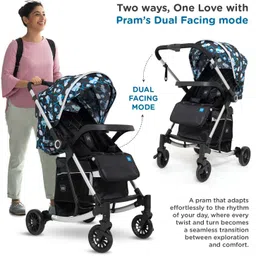 meemee Dream Rocker Baby Stroller for 0-3 Years, Baby & Kids, 5 Point Safety Harness Pram image 5