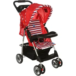 meemee Baby Stroller Pram for 0-3 Years| Quick One Hand Folding and Feeding Tray Pram-picture-10