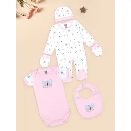 MeeMee Infant Kids 5-Pcs Pure Cotton Baby Apparel Gift Set-picture-37