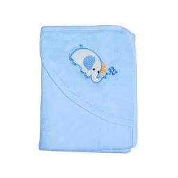 MeeMee Kids Blue Cotton Bath Towel With Hood-picture-14