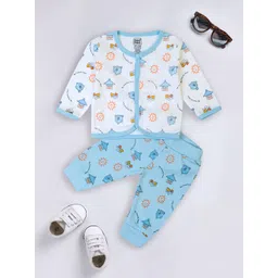MeeMee Kids Pack Of 2 Printed Night suit-picture-17