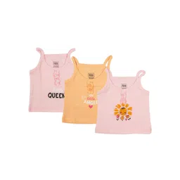 meemee Mee Mee Infant Girls Pack Of 3 Printed Cotton Camisoles-picture-16