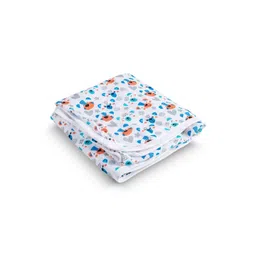 MeeMee Multicoloured & White 1 Printed Cotton 233 GSM Bath Towel-picture-15