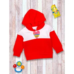 MeeMee Red & White Colourblocked Top-picture-31