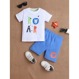 MeeMee Unisex Kids Printed T-shirt with Shorts-picture-23