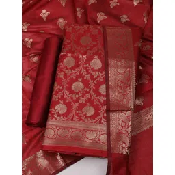 Meena Bazaar Art Silk Unstitched Dress Material-picture-20