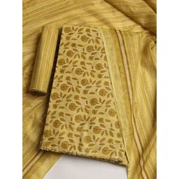 Meena Bazaar Block Print Cotton Blend Unstitched Dress Material-picture-31