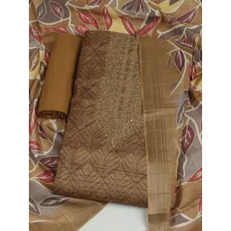 Meena Bazaar Embellished Unstitched Dress Material-picture-49