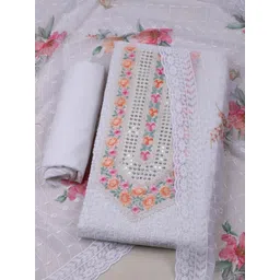 Meena Bazaar Embroidered Unstitched Dress Material-picture-30