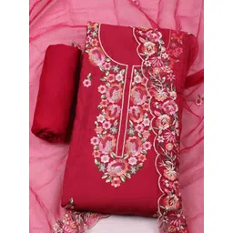 Meena Bazaar Embroidered Unstitched Dress Material-picture-33