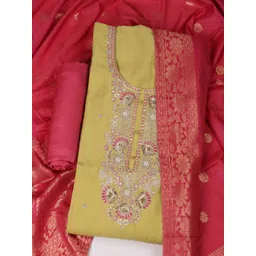 Meena Bazaar Embroidered Unstitched Dress Material-picture-13