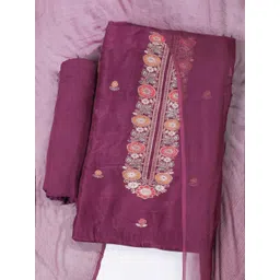 Meena Bazaar Embroidered Unstitched Dress Material-picture-36