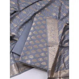 Meena Bazaar Ethnic Motifs Woven Design Unstitched Dress Material-picture-17