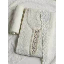 Meena Bazaar Floral Embroidered Beads & Stones Unstitched Dress Material-picture-42