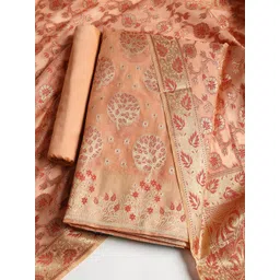 Meena Bazaar Floral Woven Design Unstitched Dress Material-picture-29