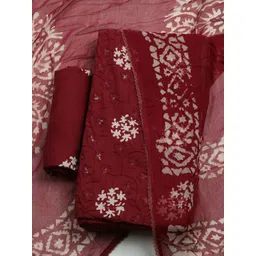 Meena Bazaar Printed Pure Cotton Unstitched Dress Material-picture-25