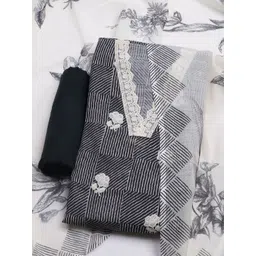 Meena Bazaar Printed Pure Cotton Unstitched Dress Material-picture-20