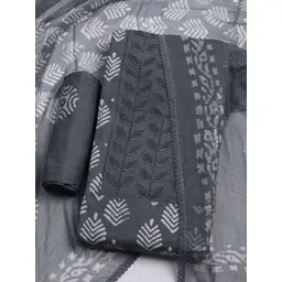 Meena Bazaar Printed Pure Cotton Unstitched Dress Material-picture-12