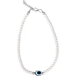 meenaz Anklets for women Silver anklets evil eye anklet black blue beads payal for girls Traditional Simple ethnic Foot Single Leg Chain Ghungroo combo ladies bridal pajeb Payjeb Painjan Pattilu -57-picture-50