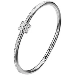 meenaz bracelet for woman combo AD Bangles for women Stylish Adjustable hand Silver Bracelet for girls silver Kada for Women american diamond CZ Accessories Jewellery friendship crystal Stone 639-picture-17