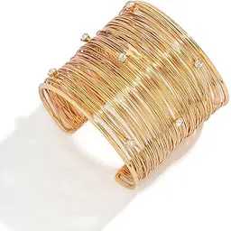 meenaz bracelet for women Bangles for women Anti Tarnish Stylish Adjustable Bracelet for girls rose gold Kada for Women Accessories Anti Tarnish Jewellery Stainless Steel Cuff Bracelet gifts Combo-picture-50