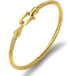 meenaz bracelet for women Bangles for women Anti Tarnish Stylish Lock Adjustable Bracelet for girls rose gold Kada for Women Accessories Anti Tarnish Jewellery Stainless Steel Cuff Bracelet gifts-picture-35