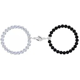 meenaz Couple bracelets for girls boys boyfriend girlfriend propose proposal Heart Magnetic Stainless Steel Bracelets Chain for Men Women Valentine's Day couple gifts lovers couples friendship 287-picture-46