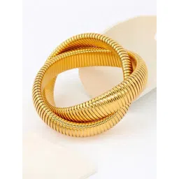 MEENAZ Gold Plated Stainless Steel Multistrand Bracelet-picture-19