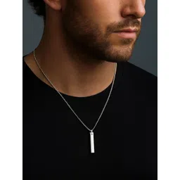 MEENAZ Men Silver-Plated Anti Tarnish Pendants with Chains-picture-41