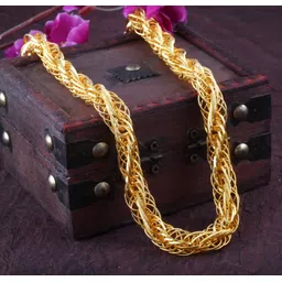 meenaz Mens Fashion Jewellery combo Valentine gifts Stylish Fancy Party Wear Titanium South model Long 24 inch chain Necklace Golden Color Neckless handmade chain Mens Style New Model jewels wedding Anchor Rope Neck chains for boys men male boyfriend gents Women man boy gf bf girls girlfriend design Casual Daily use simple broad patta name heavy big large cuban link thick flat trendy 18 K Micro gold Plated polish platinum Handmade Silver Simple High one gram gold Polish Sterling Silver Solid SS Chain Curb Sachin Wheat Rice Sehwag Diamond seeds clavicle hip hop titanium steel accessories Big Tungsten Carbide CHAIN-MEF016 Titanium, Gold-plated Plated Metal, Brass, Silver, Copper, Alloy, Stainless Steel Chain-picture-12