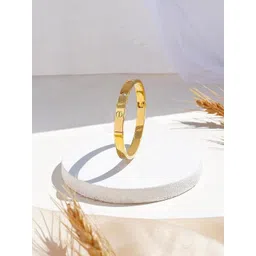 MEENAZ Women American Diamond Antique Gold-Plated Kada Bracelet-picture-13