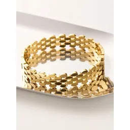 MEENAZ Women American Diamond Antique Gold-Plated Kada Bracelet-picture-14