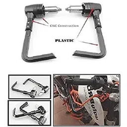 Meenu Arts Motorcycle Hand Guards 7/8 inch Brake Clutch Lever Protector Hand Guard Black Universal for All Bikes Q-41-picture-36